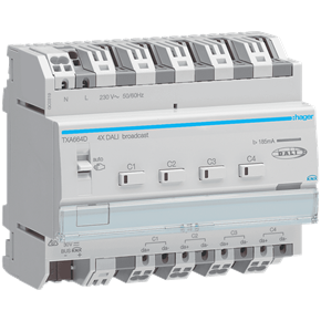 TXA664D module 4 sorties KNX/DALI Broadcast Hager