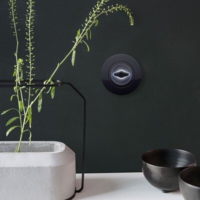 appareillage mural 1930, appareillage lumineux rond, prises et interrupteurs lumineux vintage