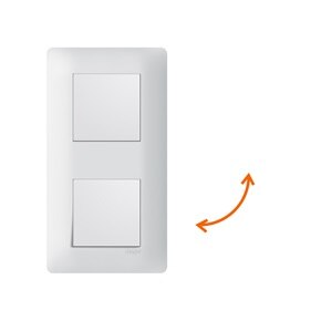 appareillage mural essensya de Hager, multiposte réversible horizontal ou vertical