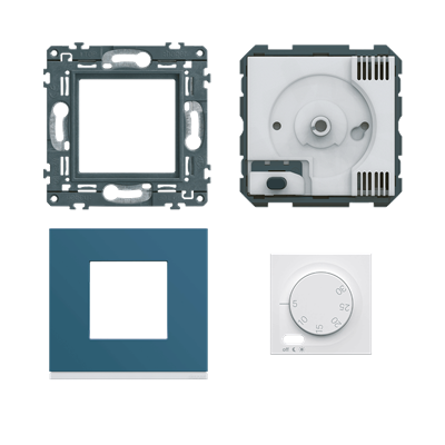 installation Hager gallery, prises et interrupteurs design