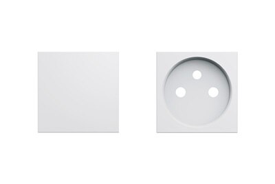 finitions enjoliveurs de la gamme de prises et interrupteurs gallery pure