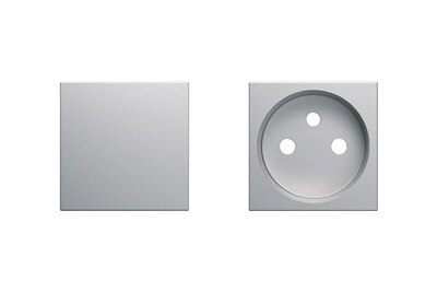 finitions enjoliveurs de la gamme de prises et interrupteurs gallery titane