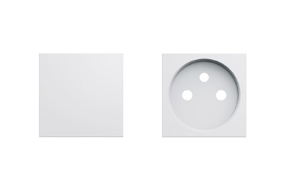 finitions enjoliveurs de la gamme de prises et interrupteurs gallery pure