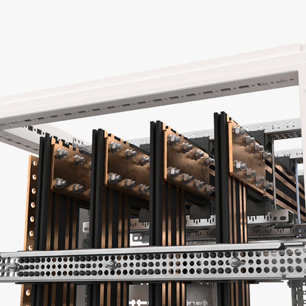 Détail sur jeux de barres cuivre et alu quadro evo Hager