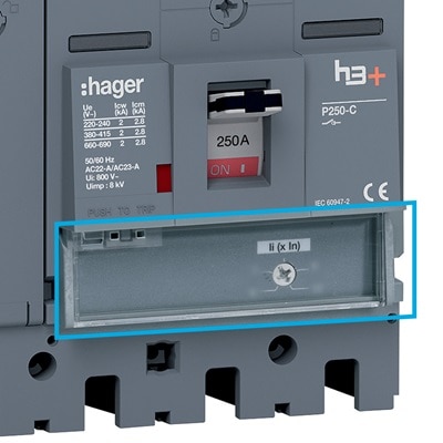 disjoncteur P250 MAG HMT250BR, boîtier moulé h3+ de Hager
