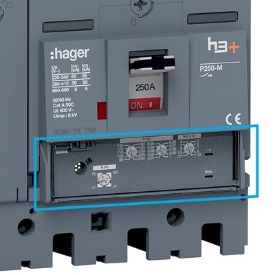 disjoncteur P250 LSnI HMT251GR, boîtier moulé h3+ de Hager