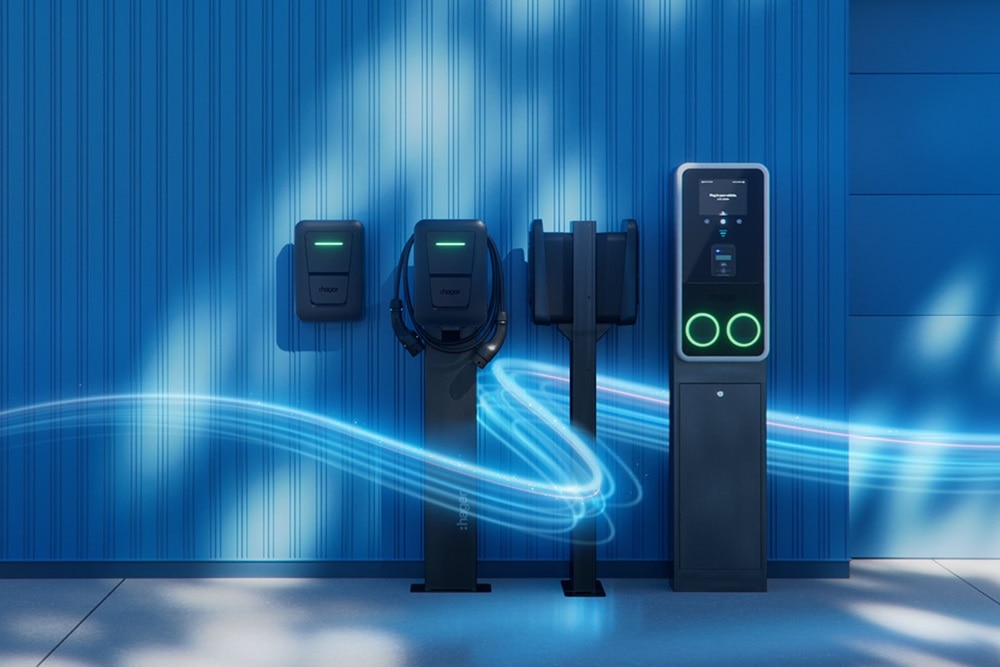 Vue d'ensemble de la gamme de bornes de recharge witty de Hager