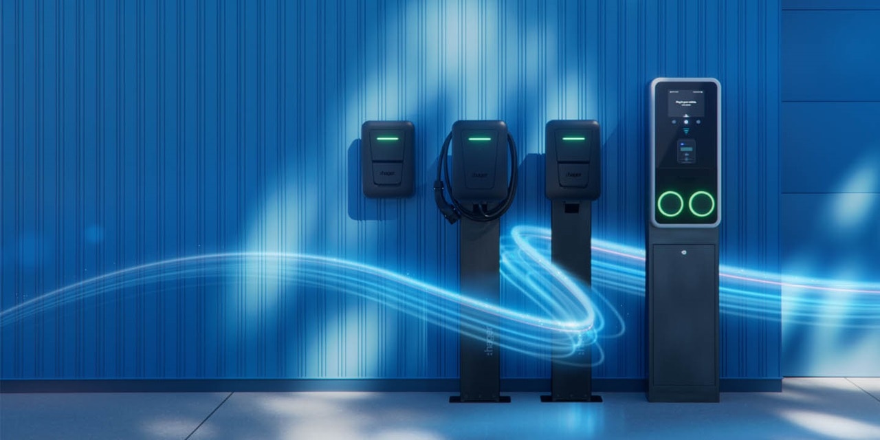 Vue d'ensemble de la gamme de bornes de recharge witty de Hager