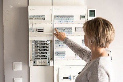 Tableau électrique gamma+ Hager, coffret distribution