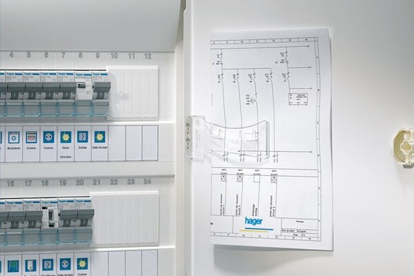 porte schema coffret electrique Hager volta2