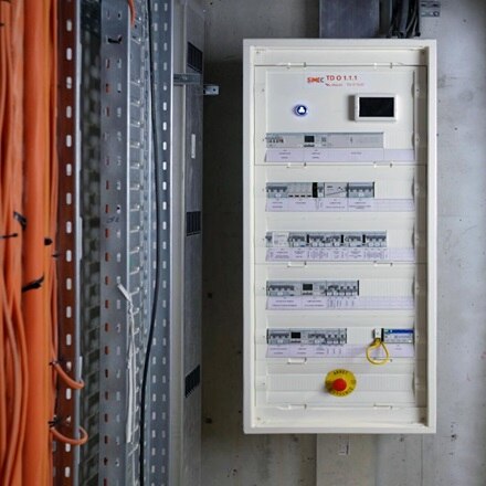 Chantier référence Hager, les coffrets vegaD installés au stade de la Meinau à Strasbourg 