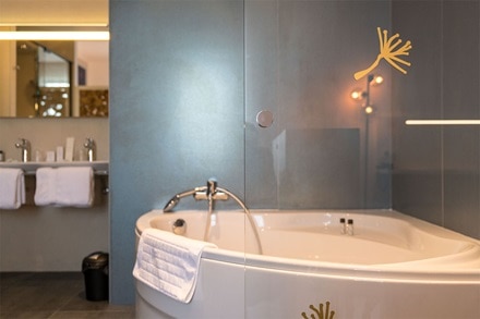 salle de bain pour hotels, solutions tertiaires