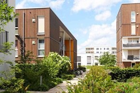 Vue d'un petit quartier de logements collectifs