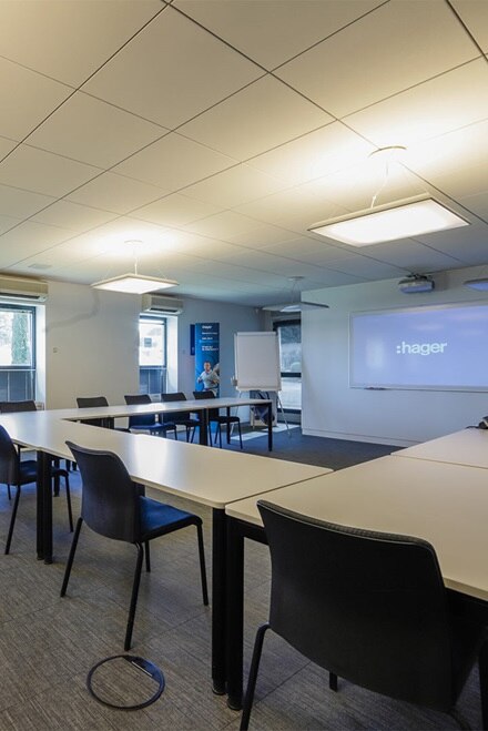 Showroom Hager Nantes, salle de formation
