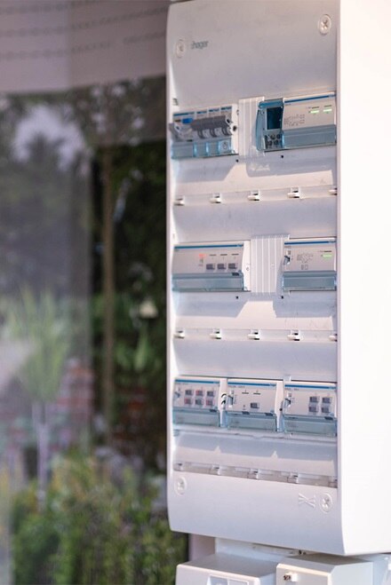 Showroom Hager Lille, tableau électrique