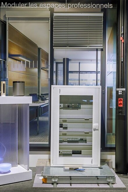 Showroom Hager Lyon, armoire électrique