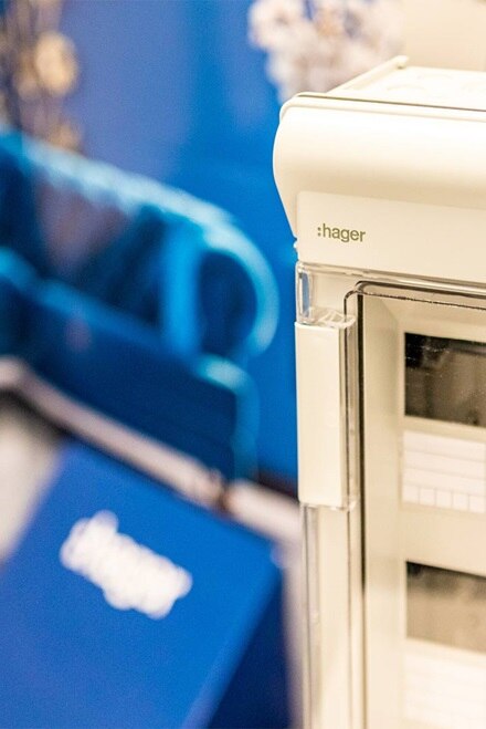 Showroom Hager Nancy, coffret électrique