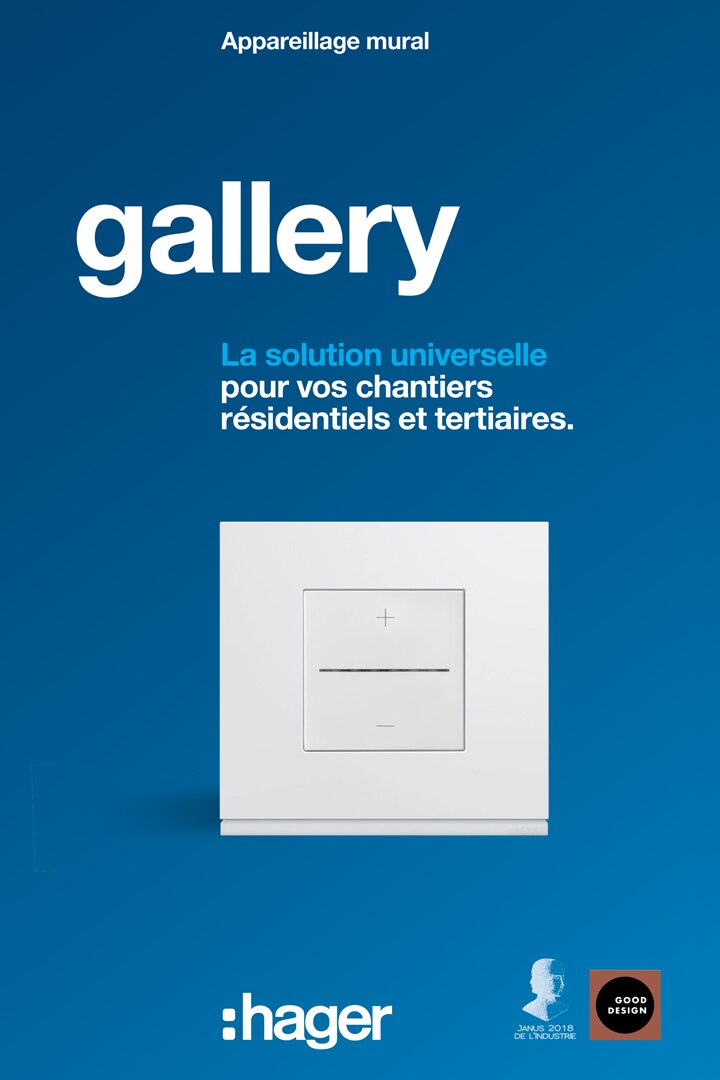 Couverture catalogue Hager gallery Pro