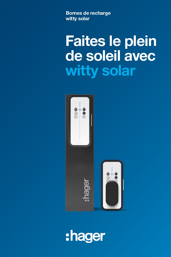Brochure borne de charge witty solar de Hager