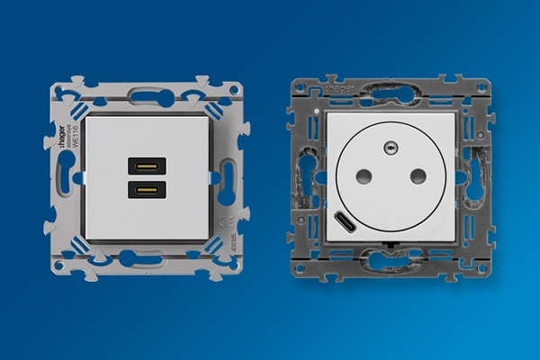 Offre cashback Hager VIPros parmi une sélection de références dans les gammes de prises USB essensya et gallery