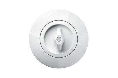 prise design retro Hager, 1930 blanc classique