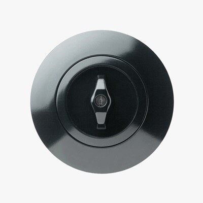 appareillage mural 1930 de Hager, plaque et interrupteur nuit