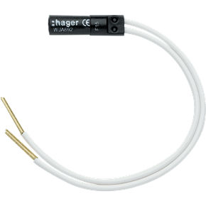 appareillage mural ateha de Hager, lampe à câbler blanche