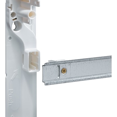 coffret de distribution gamma+ de Hager, rails DIN déclipsables