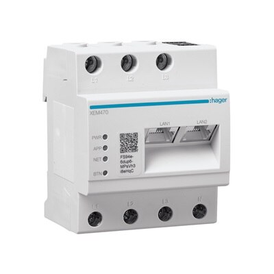 XEM470 gestionnaire de puissance photovoltaïque pour borne de recharge witty de Hager