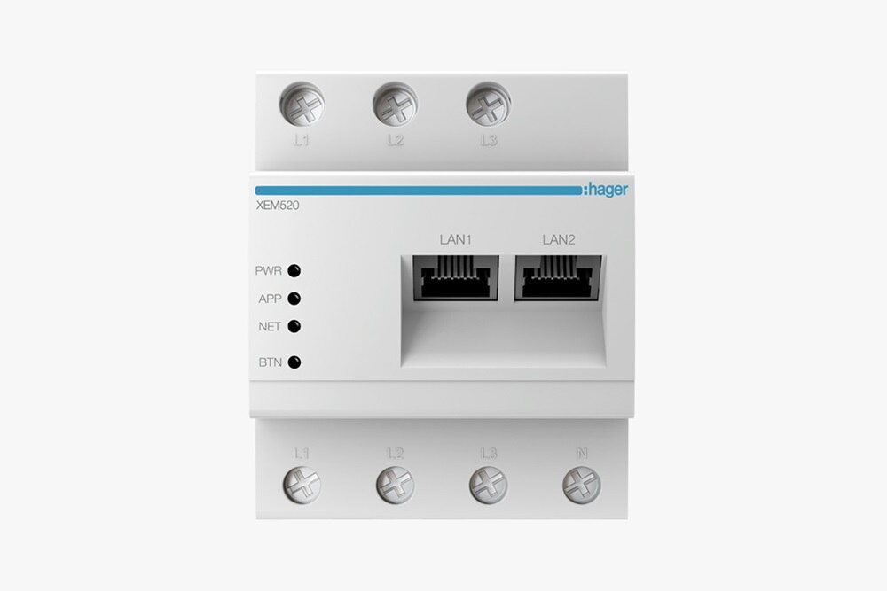 XEM520 gestionnaire witty park OCPP avec connexion backend de Hager