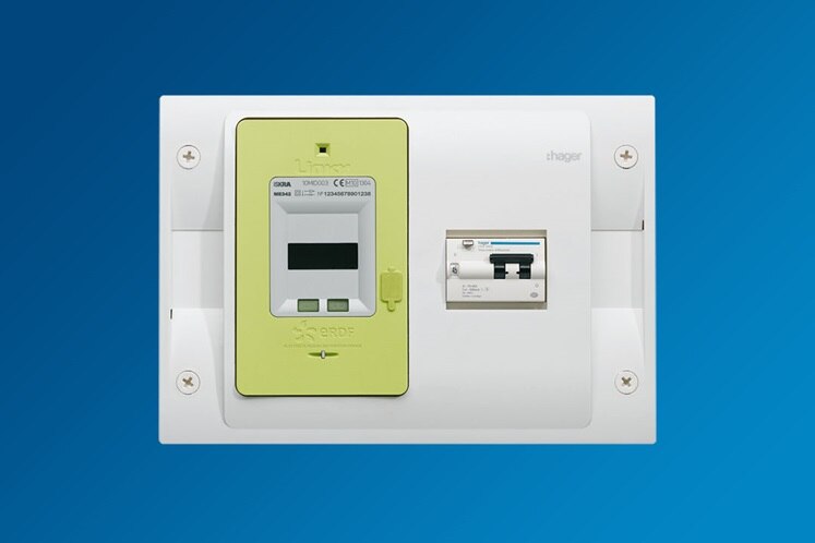 Panneau de contrôle pour compteur Linky Hager