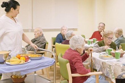 appareillage mural antibactérien gallery de Hager adapté pour les EHPAD, et lieux recevant du public