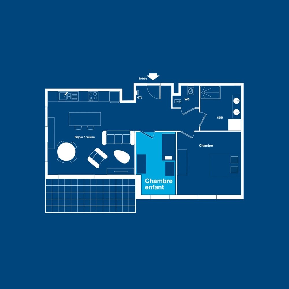 plan d'un logement évolutif