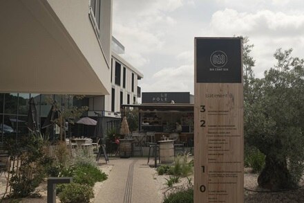 Chantier référence Hager, le 610 à Jacou (34), vue de la terrasse