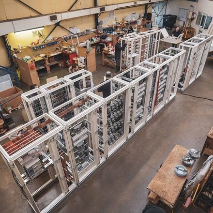 TGBT Hager pour le batiment Credit Agricole Brie Picardie en construction dans les ateliers des Ets Delique