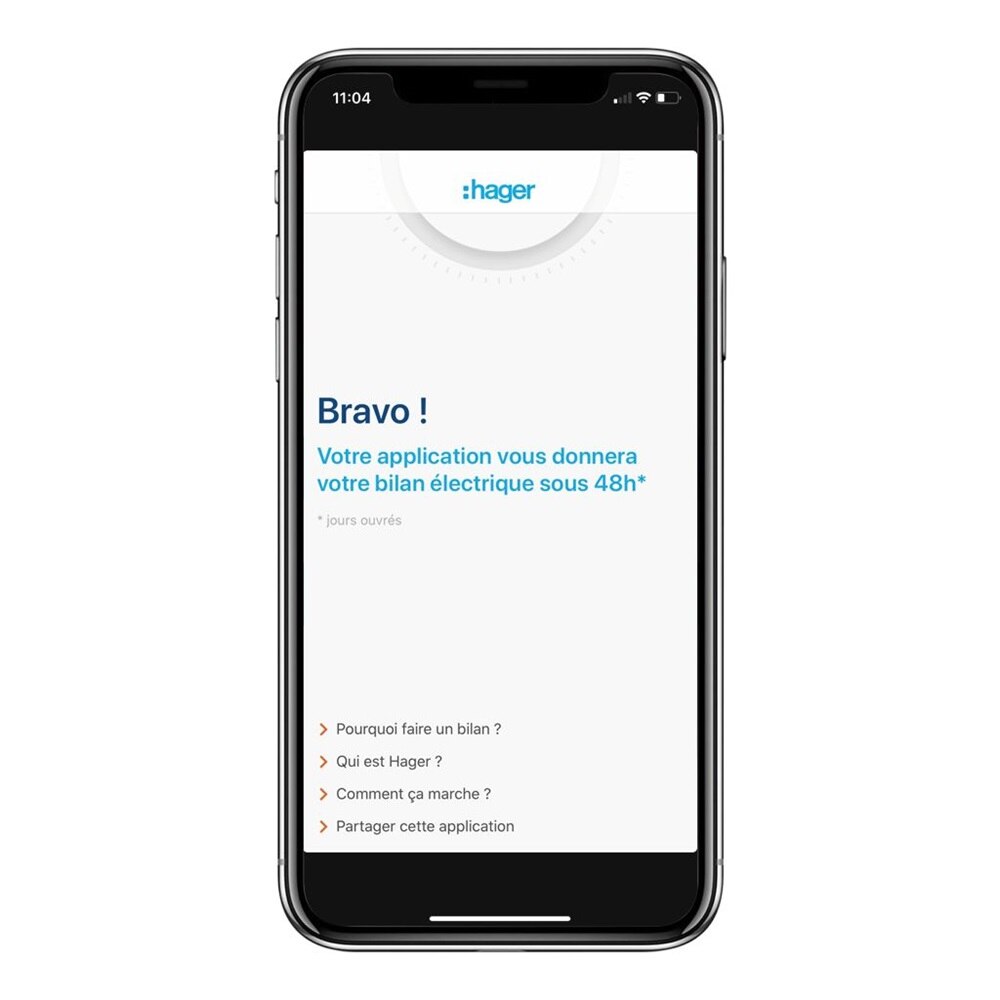 Hager check, application, application Hager check, tester votre installation électrique, installation électrique, diagnostic électrique, normes, vérification, mise aux normes, bilan électrique