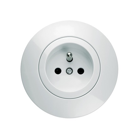 appareillage mural 1930 de Hager, prise alba