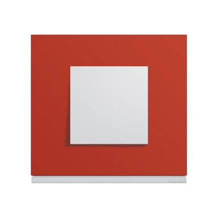 appareillage mural gallery de Hager, finition églantine avec interrupteur pure