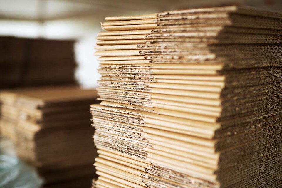 Emballage durable en carton recyclé. 