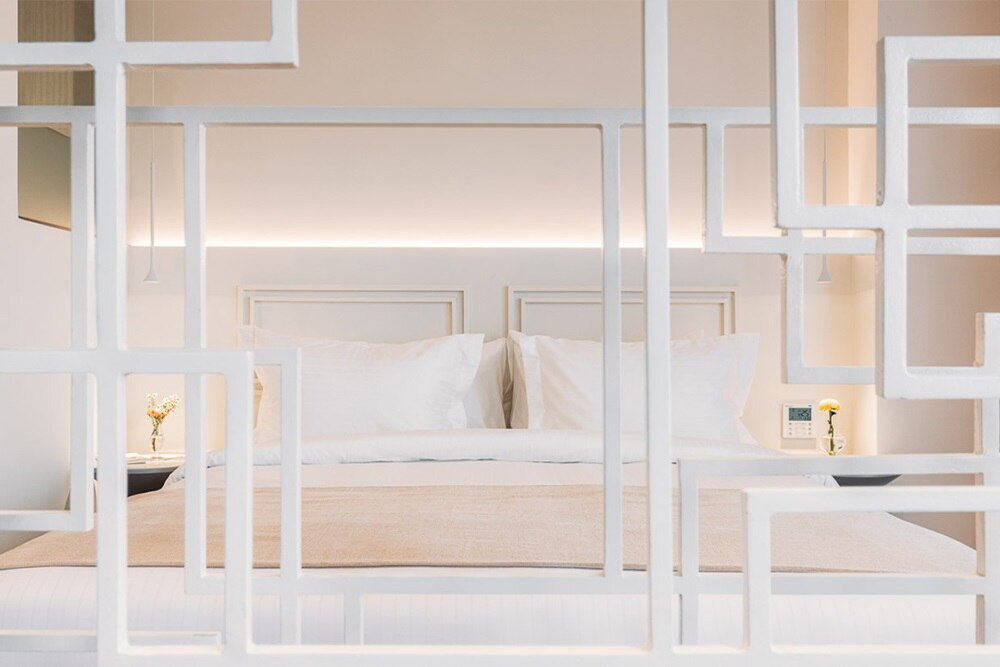 Altar Suites boutique hotel white bedroom