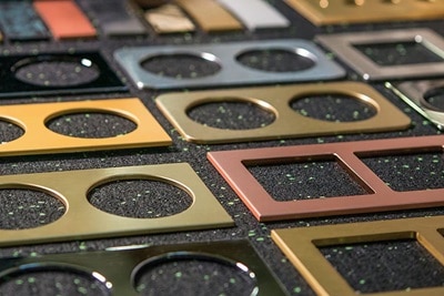 Frontansicht TXA664D: Der KNX/DALI Aktor 4-fach für easy und ETS-Programmierung unterstützt Tunable White und RGBW