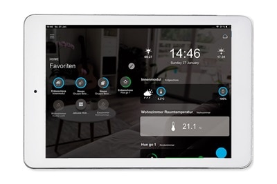 Frontansicht TYA670W: Das KNX/DALI Gateway für ETS-Programmierung unterstützt Tunable White und RGBW
