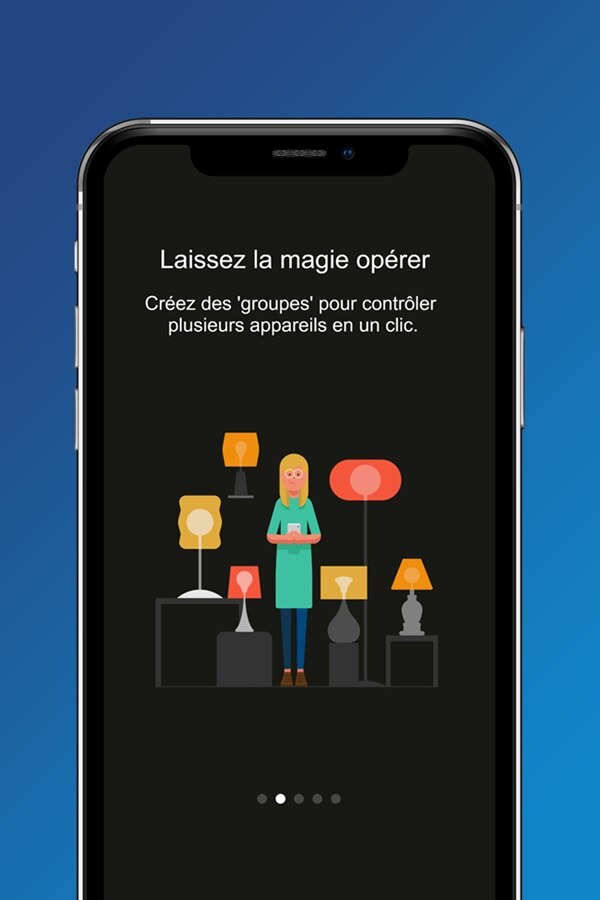 Application Hager Mood, création de groupes