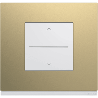 gallery volet roulant connecte Bluetooth, plaque champagne