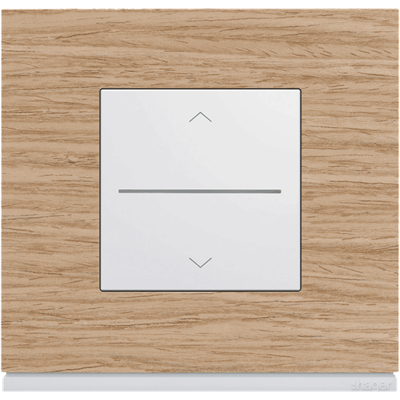 gallery volet roulant connecte Bluetooth, plaque oak wood