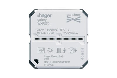 WXF070 gallery variateur eclairages connectes Bluetooth, Hager