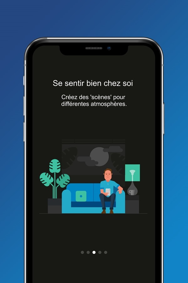 Application Hager Mood, personnalisation de scènes