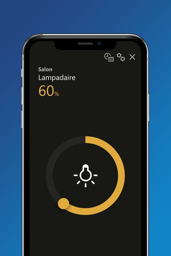 Application Hager Mood, pilotage d'équipements