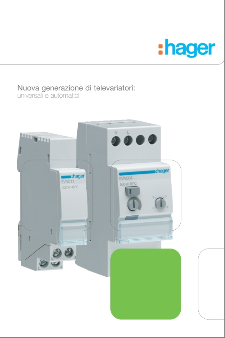 Brochure televariatori Hager Bocchiotti