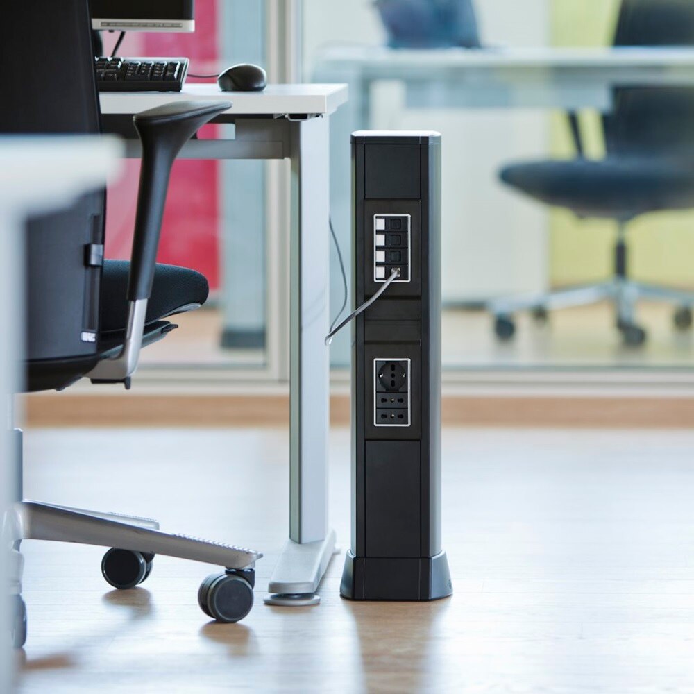 Colonna porta apparecchi monofacciale UNA e bifacciale BIS Hager Bocchiotti